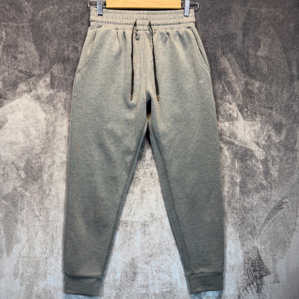 LEG3ND Jogger Sweatpants Mens S Gray Polyester Rayon Spandex Tapered Active Gym